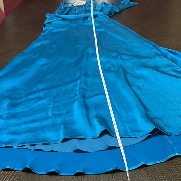 Satin Midi Dress Sleeveless Halter Neck Party Cocktail Evening‎ - Picture 10 of 12